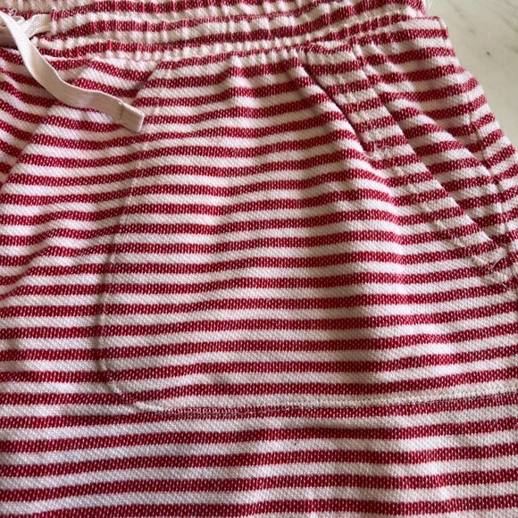 Max Studio Red and White Striped Casual Skirt Size Large - Picture 2 of 6